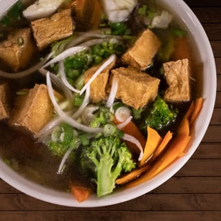 202 Veggie Tofu Rice Noodle Soup